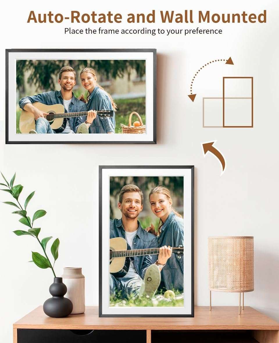 BezosMax 15.6 Inch WiFi Digital Picture Frame