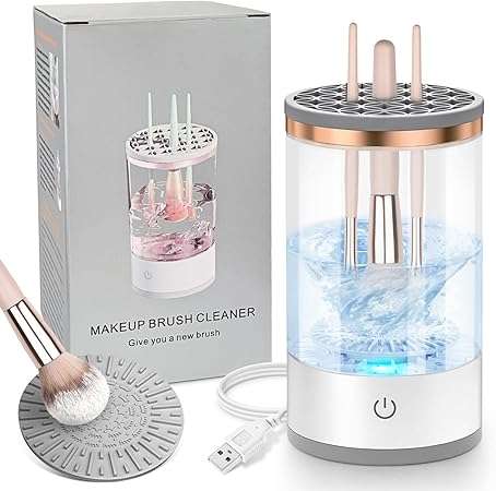 Electric Makeup Brush Cleaner, Fast Efficient Machine for Deep Cleaning of All Types of Brushes, Por