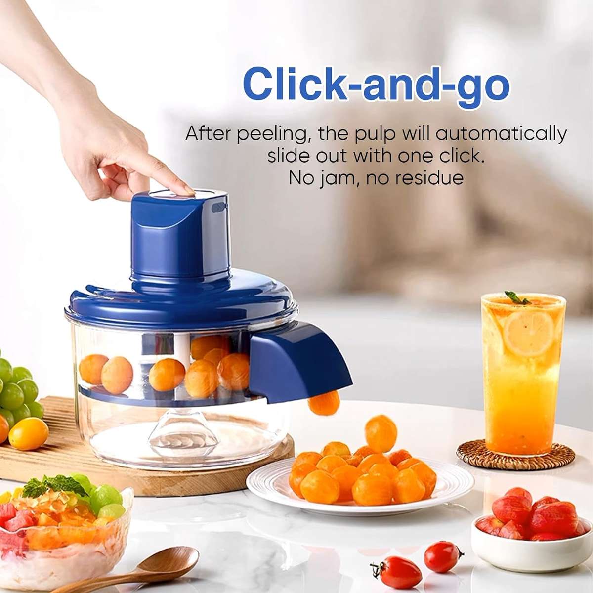 Electric Grape Peeling Machine,Automatic Small Fruit Tomato Peeler Tool,Fully Automatic Peeling Mach