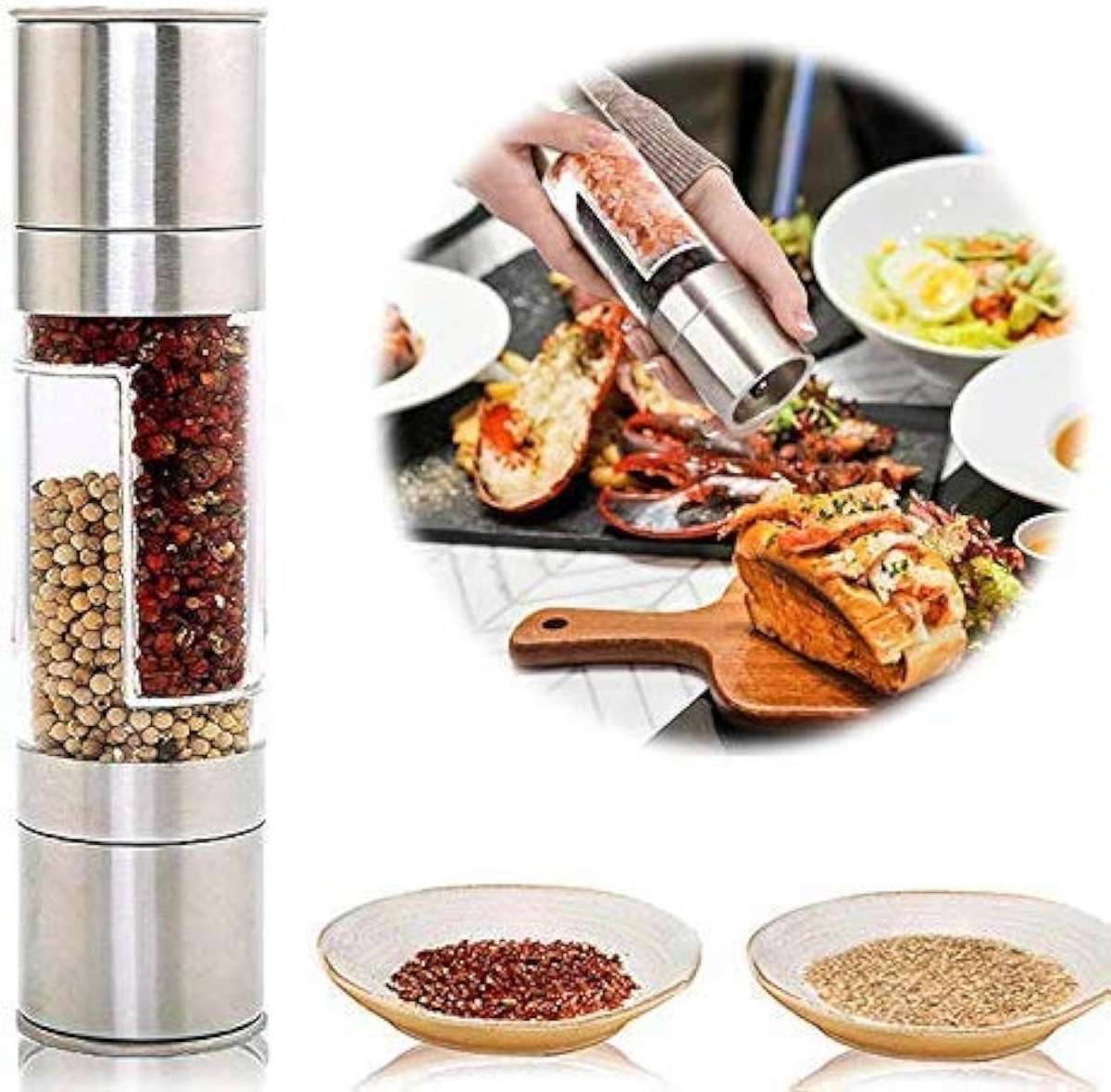2 in 1 Salt and Pepper Grinder
