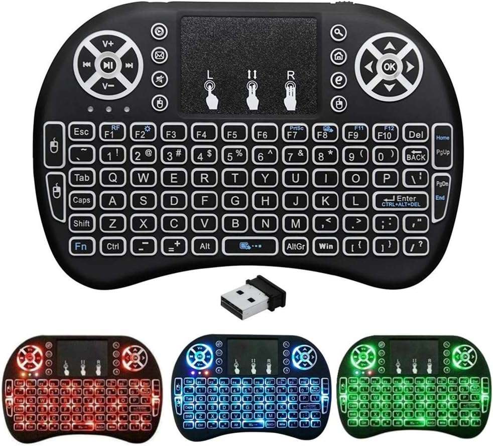 Portable Mini 2.4GHz Wireless Keyboard Touchpad Mouse With Backlight