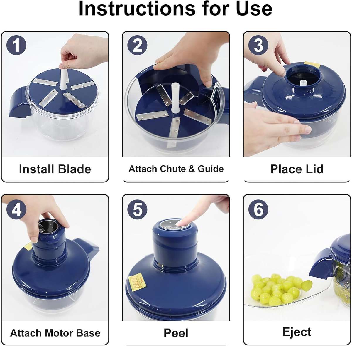 Electric Grape Peeling Machine,Automatic Small Fruit Tomato Peeler Tool,Fully Automatic Peeling Mach