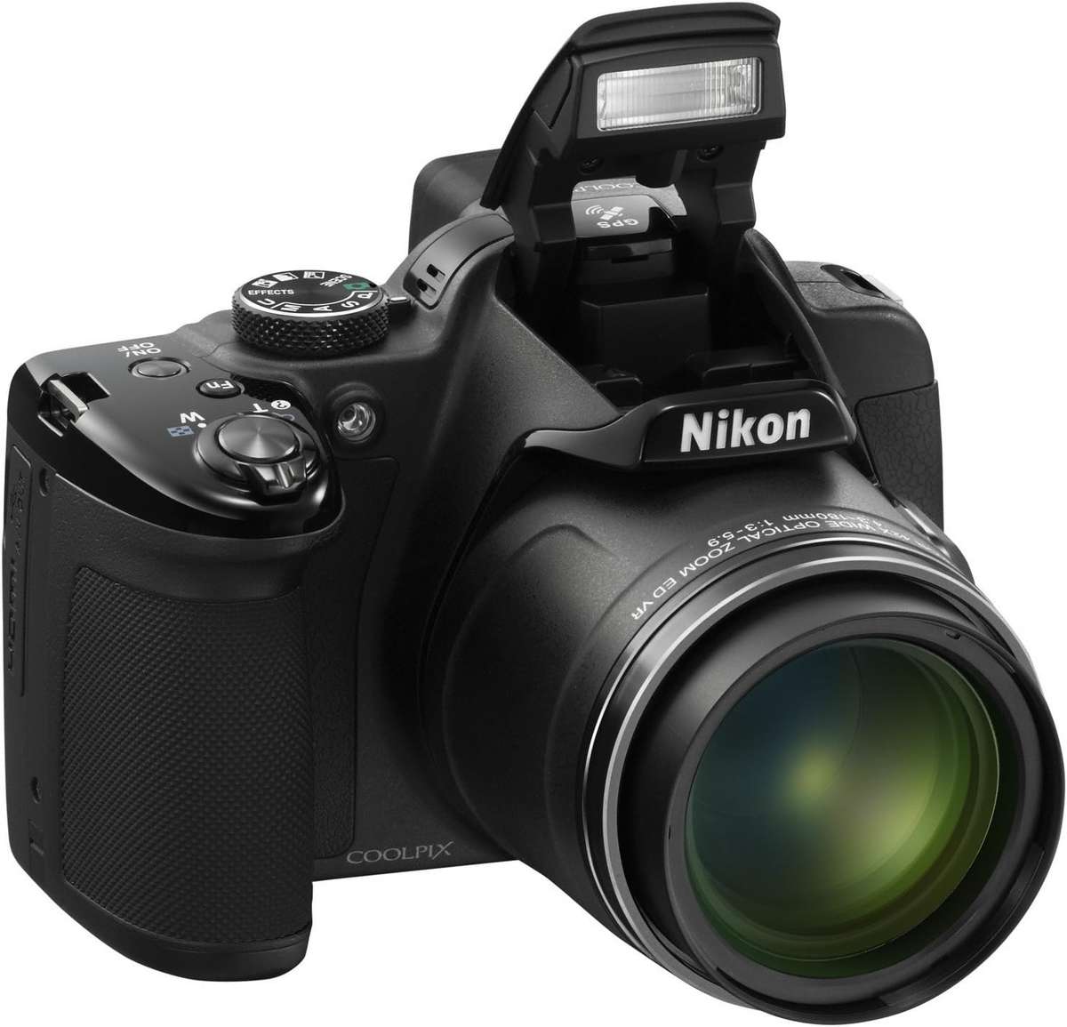 Nikon Coolpix P520 Camera - Black (18.1MP, 42xZoom, 24mm Wide Lens) 3.2 inch LCD Digital Camera
