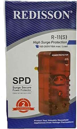 Redisson R-11(S) SPD Surge Secure Power Protector  High Surge Protection 165-265V 16A Single Plug