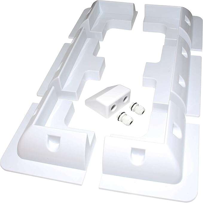 7 Piece Solar Panel Mounting Bracket - White