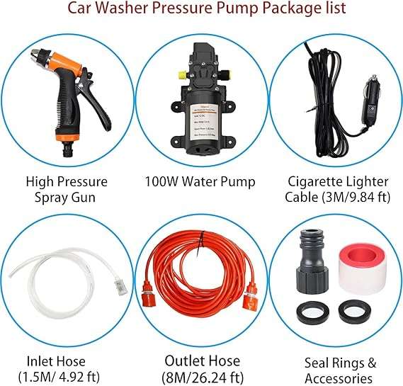 12V Electric Pressure Washer Pump (BRAND NEW) USE A BUCKET OF WATER - NO WATER TAP NEEDED