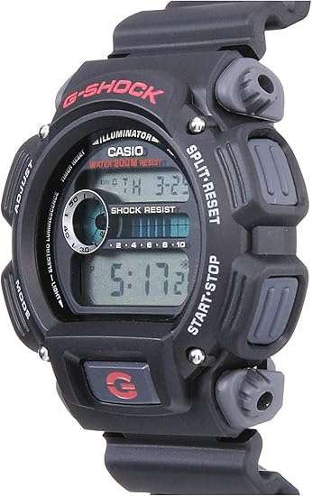 Casio G-Shock Quartz Watch with Resin Strap, Black, 25 (Model: DW9052-1V)