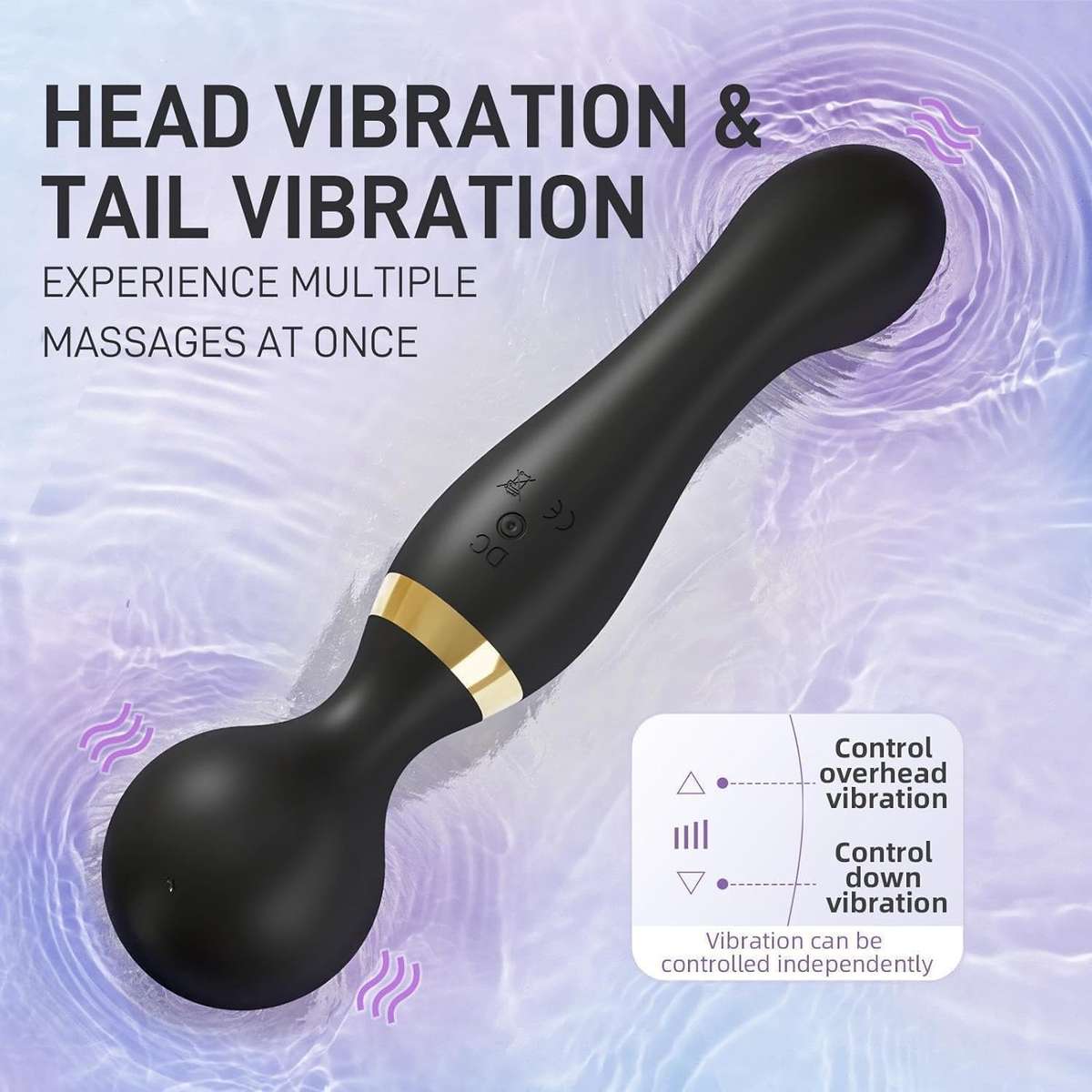Double vibration body massager