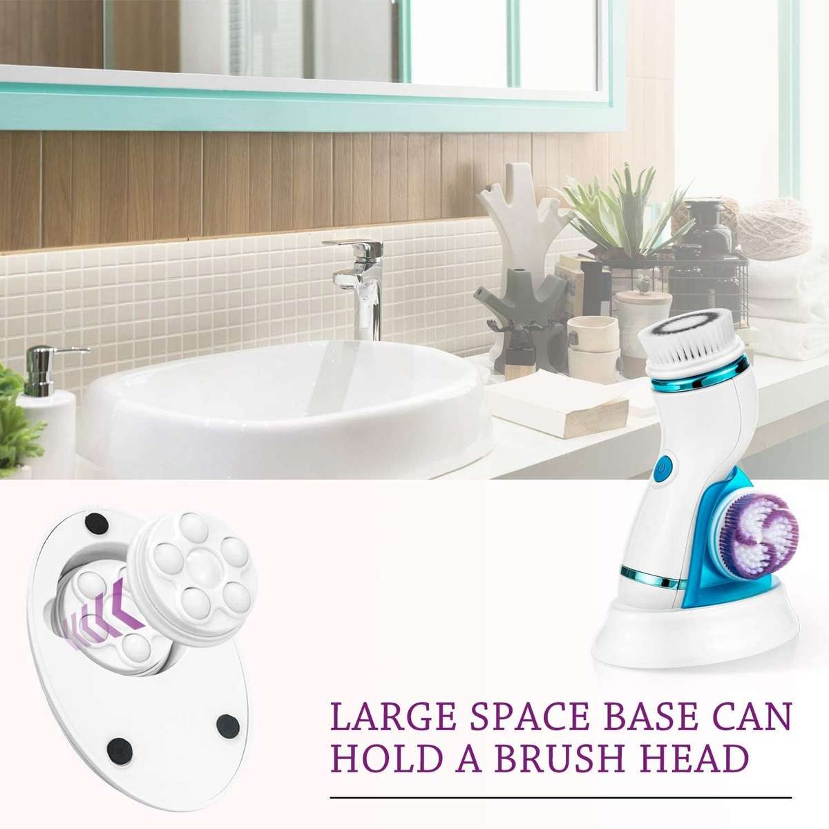 Face Cleansing Brush with Stand