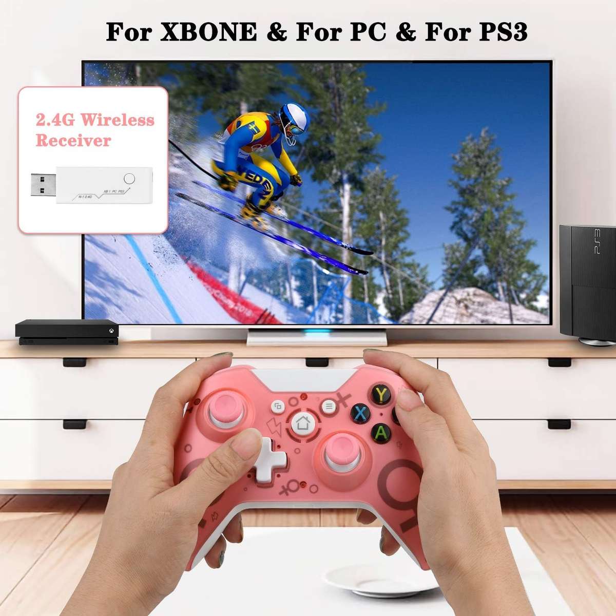 N1 2.4G Wireless Controller For Xbox One, PC and PS3