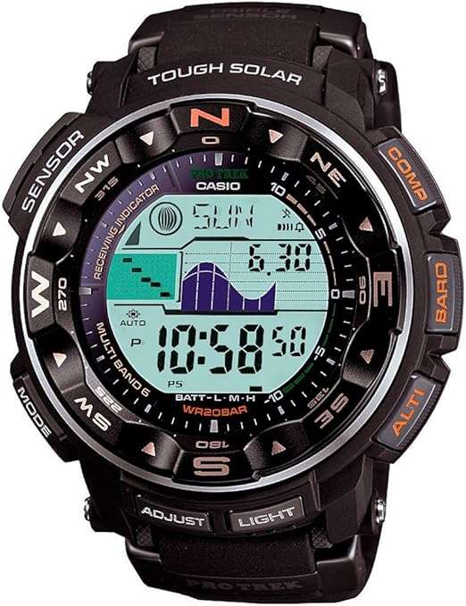 Casio Pro Trek Atomic Solar Men`s Watch PRW2500R-1CR