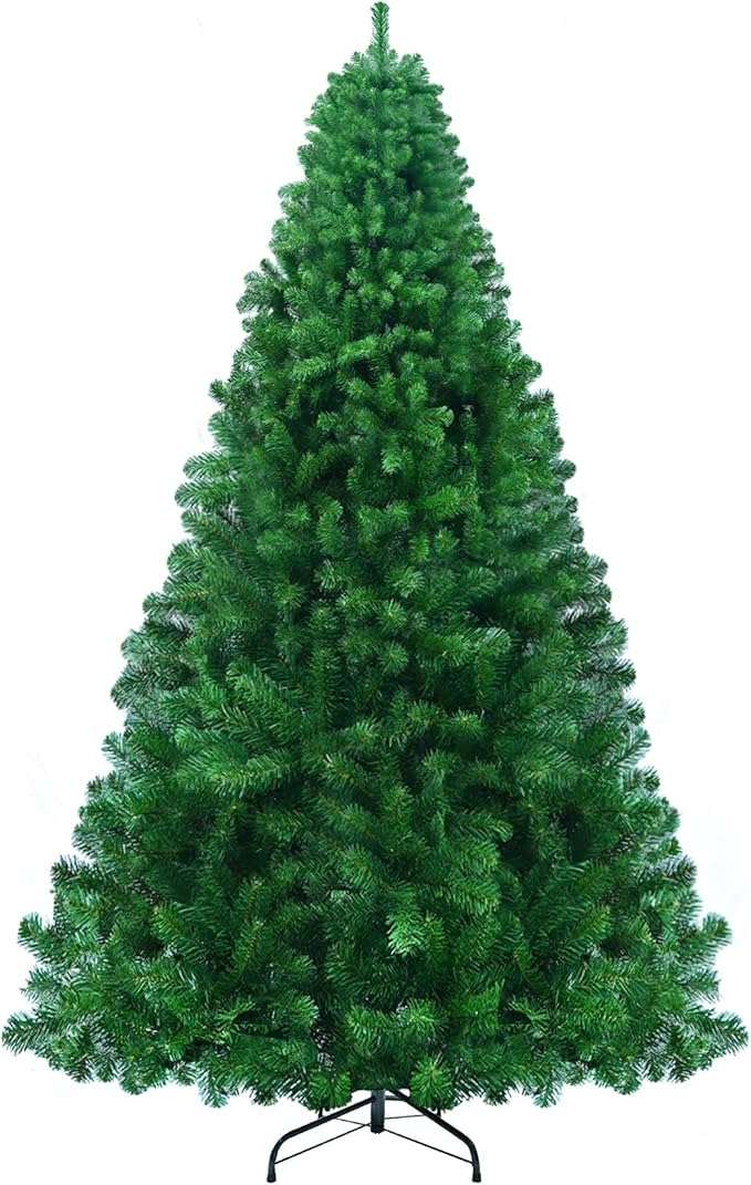 1.5M Artificial flocked decor Christmas pine tree - green BA-2