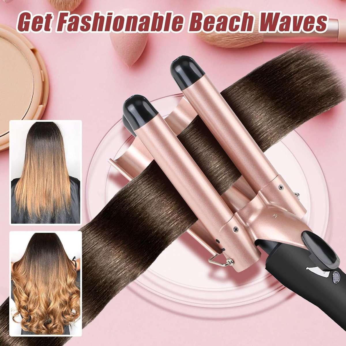 Professional 3 Barrel Curling Iron