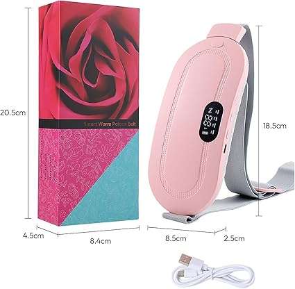 BÉAUTY Cordless Heating Pad with Adjustable Temperature and 4 Vibration Modes, Portable and Stylish