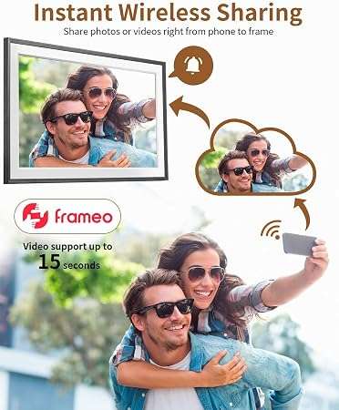 BezosMax 15.6 Inch WiFi Digital Picture Frame