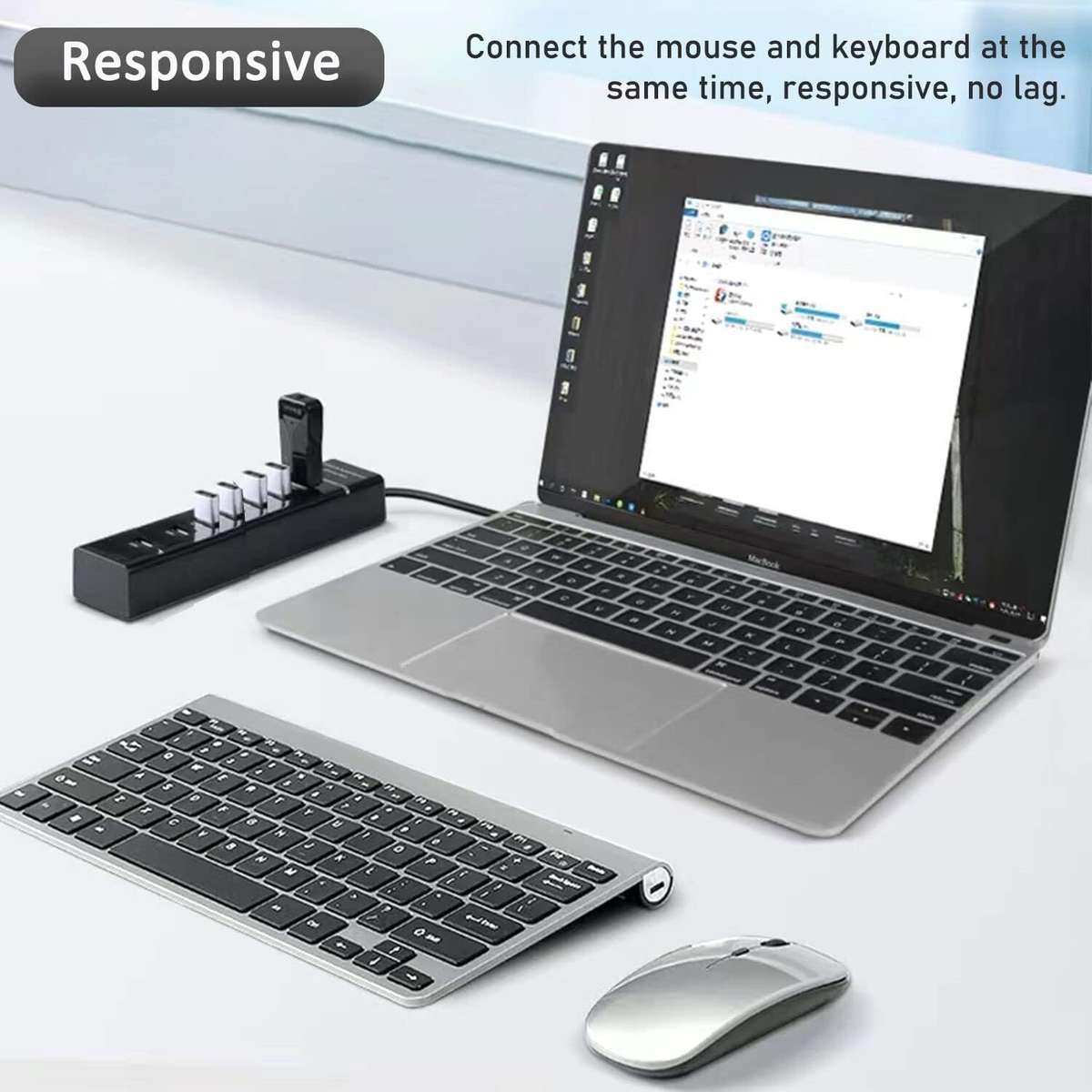USB Hub 3.0, VIENON 7-Port USB Data Hub Splitter for Laptop, PC, MacBook, Mac Pro, Mac Mini, iMac