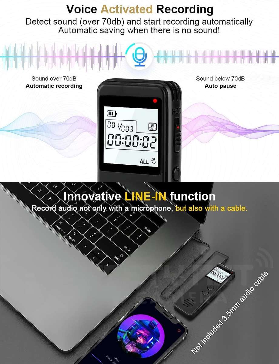 One Touch High Quality Digital Voice Recorder
