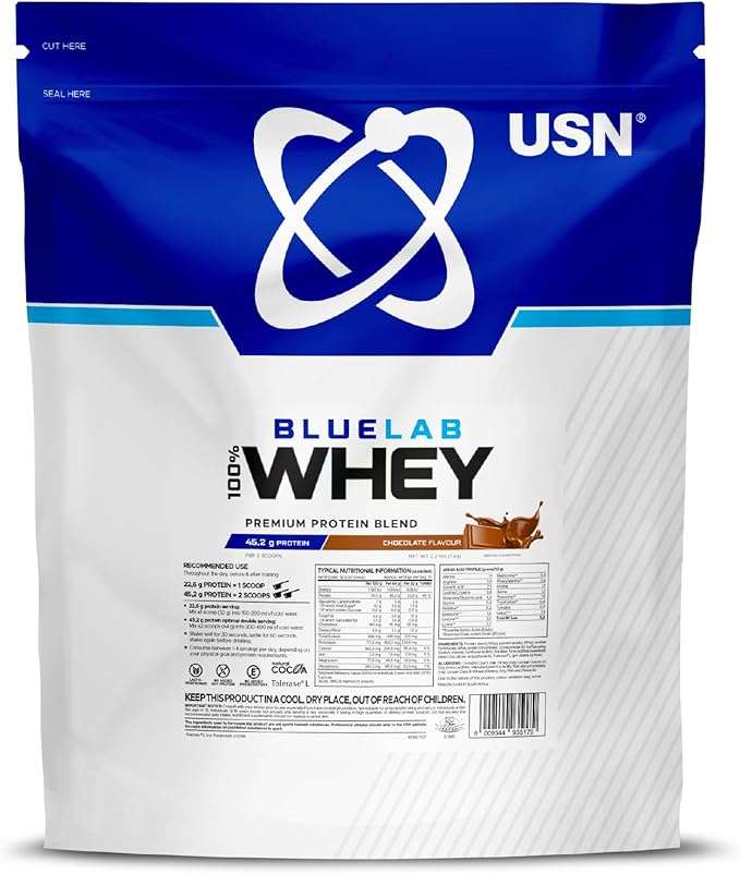 USN 1kg Chocolate Whey Protein PLUS USN 1kg Peanut Buttercup Whey Protein PLUS USN Creatine 200g.