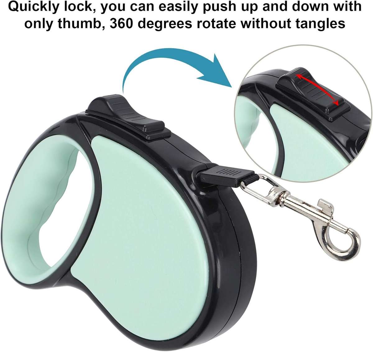 OKJHFD 2 Colors Reflective Dog Collars, Soft Comfortable Retractable Dog Leash Walking Leash with An