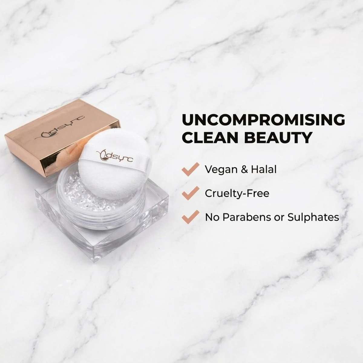 Dsync Translucent Loose Setting Powder  Vegan, Halal & Cruelty-Free  Oil Control, Matte Finish