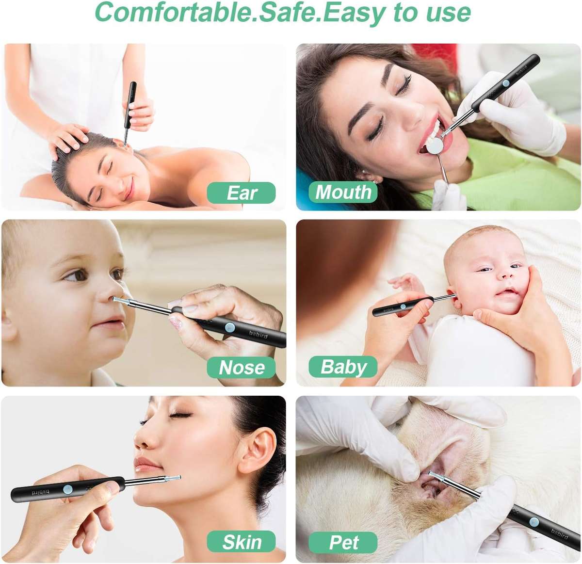 Otoscope earwax cleaner tools with 1080P FHD