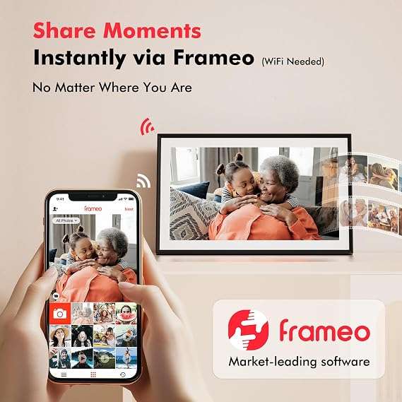 BezosMax 15.6 Inch WiFi Digital Picture Frame
