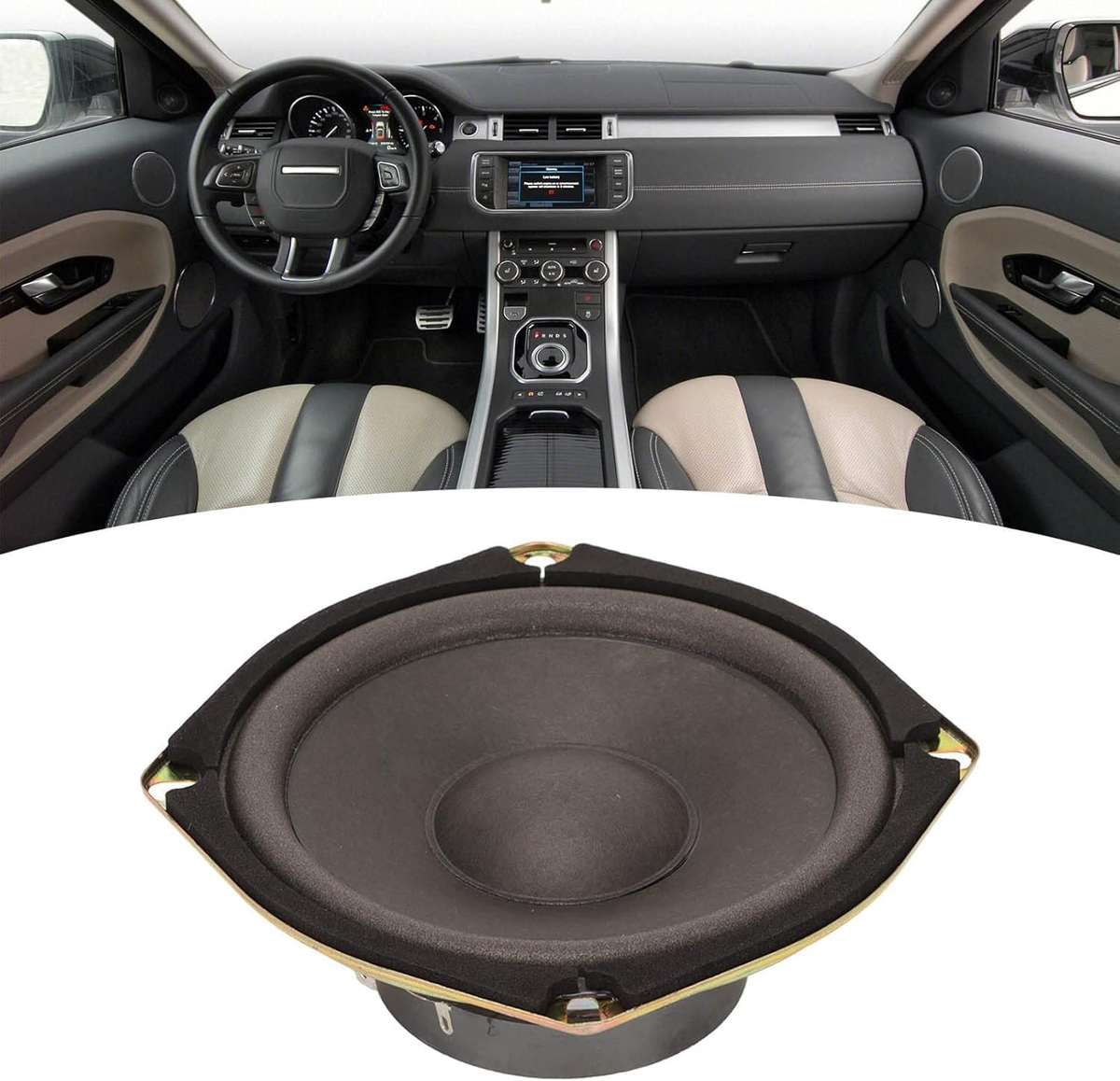 GT-5.4CH 5in Car Coaxial Speaker, 300W 4 Ohms 93dB Sensitivity Midrange Loudspeaker.