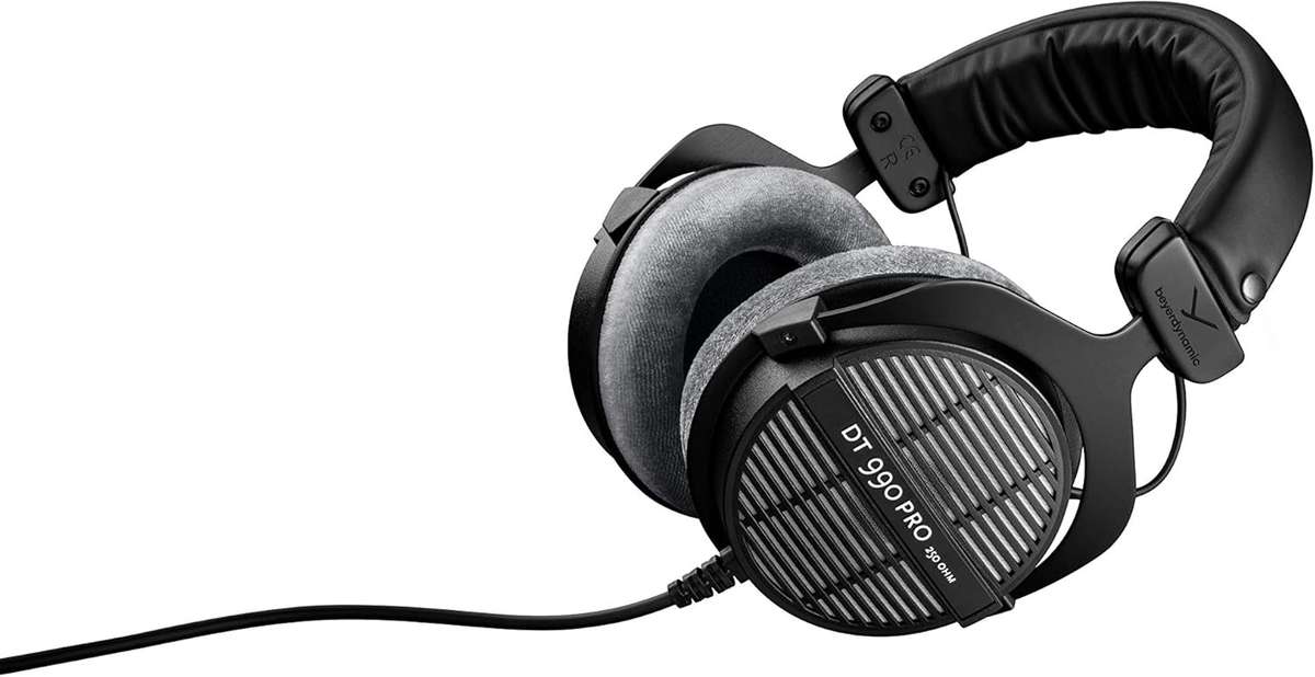 Beyerdynamic DT 990 Pro 250 ohm Over-Ear Studio Headphones For Mixing, Mastering,Editing Open Box