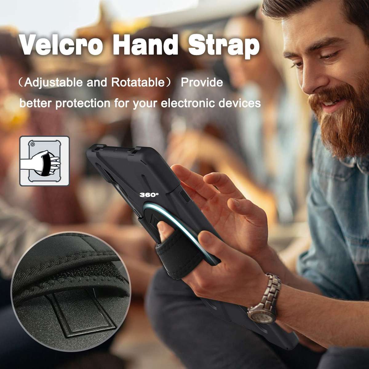 Samsung Galaxy Tab S7 Plus Tab S7+ Case Heavy Duty Shockproof with S Pen Holder Hand Strap