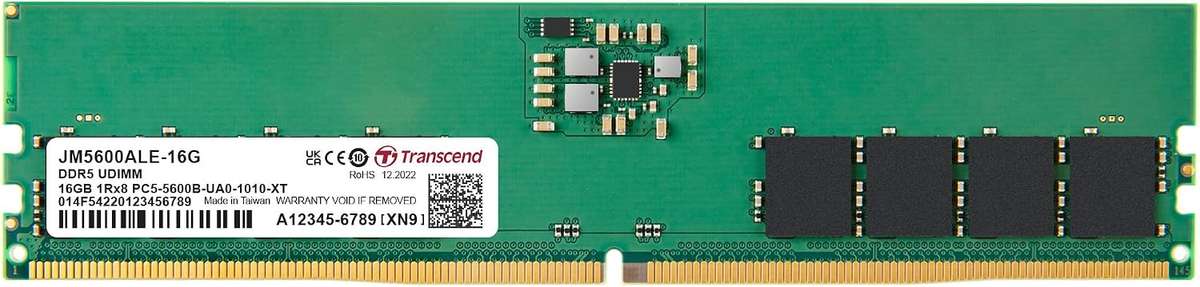 Transcend Jet DDR5-5600 16GB CL46 - Desktop Memory RAM