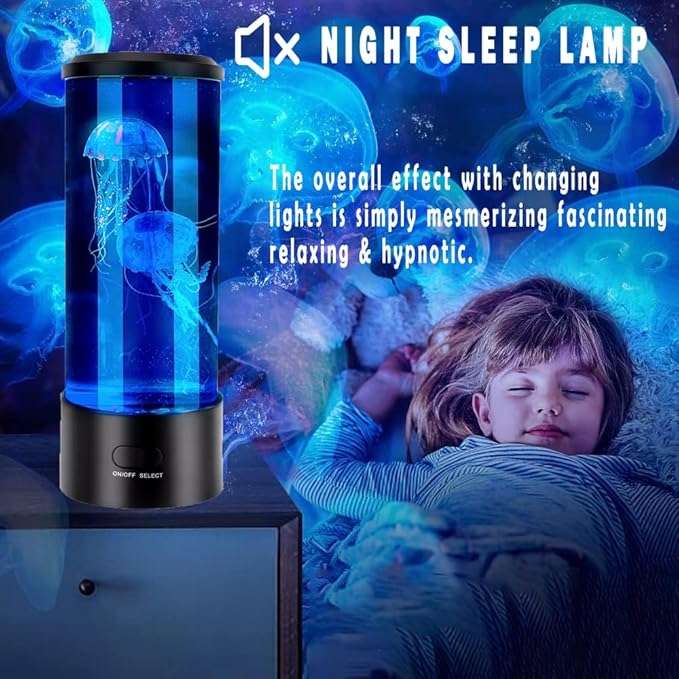 LED Jellyfish Aquarium Colorful Lamp