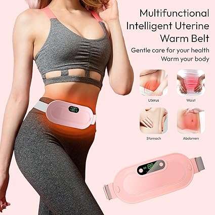 BÉAUTY Cordless Heating Pad with Adjustable Temperature and 4 Vibration Modes, Portable and Stylish