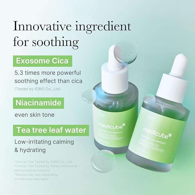 Medicube Exosome Cica Tea Tree Ampoule for Sensitive Skin