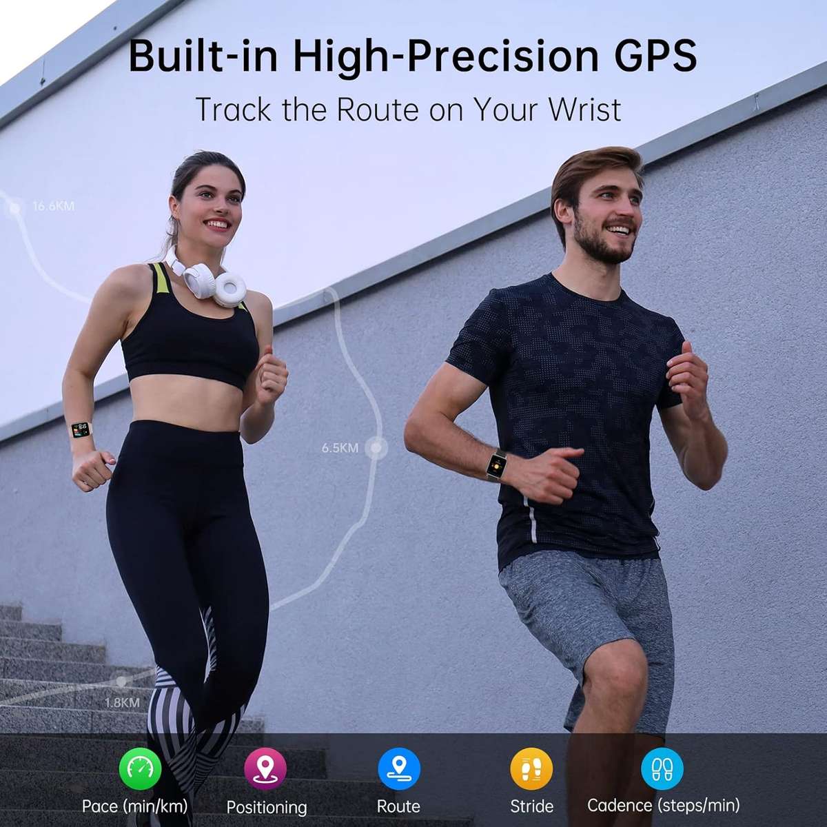 UMIDIGI Smart Watch Uwatch 5, Sport GPS, SpO2 Oxygen Saturation DetectionCompatible iPhone & Android