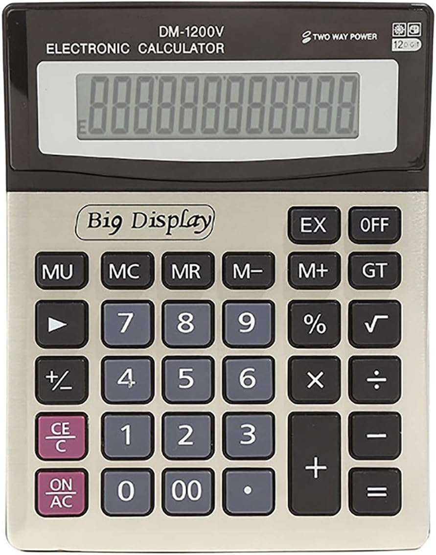 Electronic Calculator -  Large 12-Digit Desktop Office Calculator