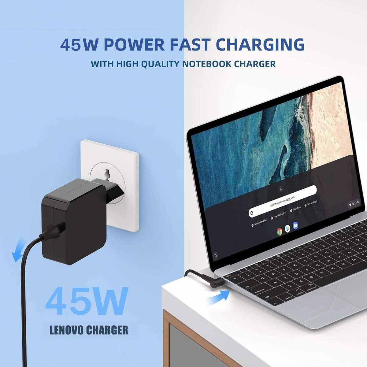 45W 20V 2.25A 4.0mm x 1.7mm Laptop Charger