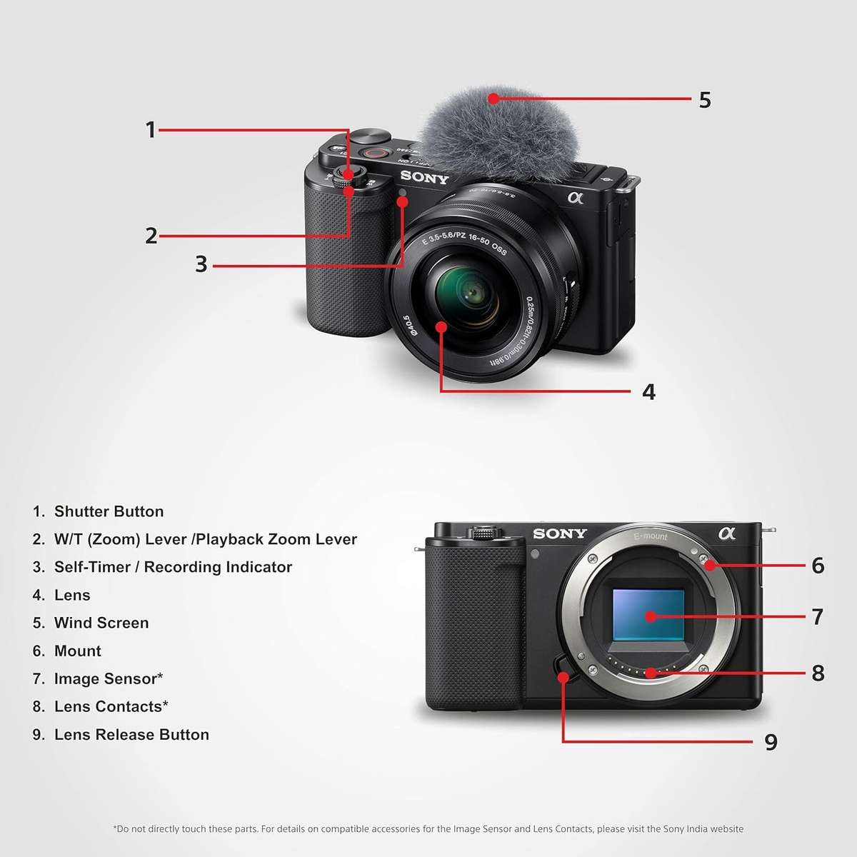 Sony Alpha ZV-E10K 24.2MP Mirrorless Vlogging Camera + 16-50mm Power Zoom Lens