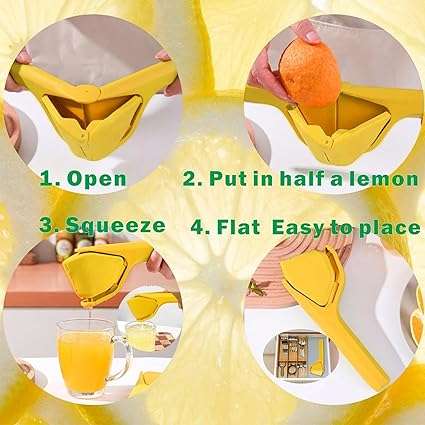 juicer Fold Flat JuicerFolds Flat Design For Enhancing Leverage to Reduce EffortCitrus Squeezer