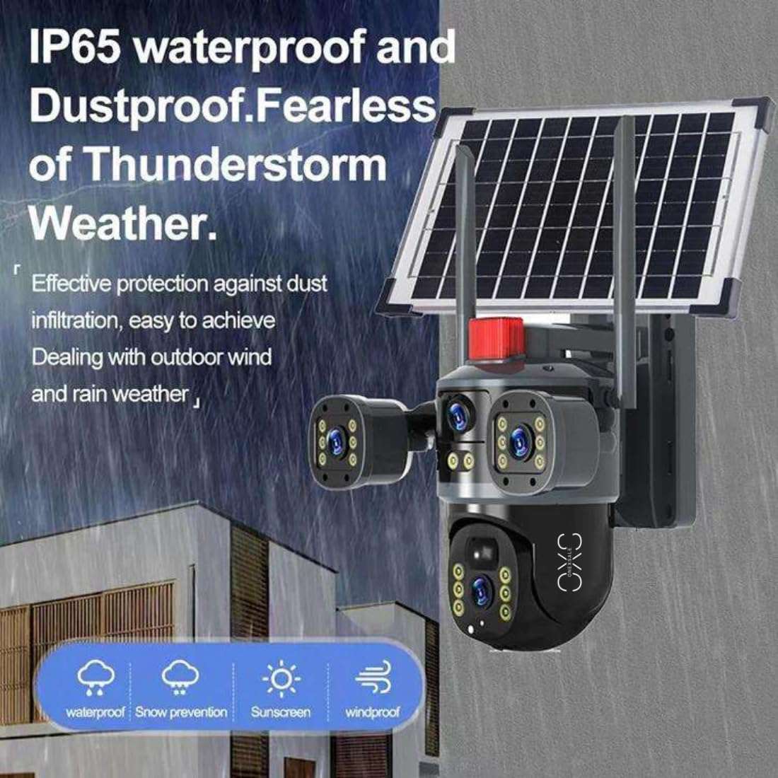 NEW! Full Colour 4K V380 Pro 4G Security Camera 4K Solar PT Camera PIR Human Detection | Sim card