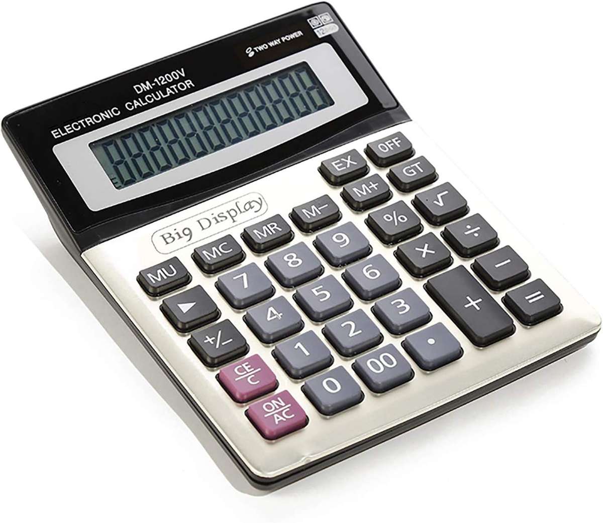 Electronic Calculator -  Large 12-Digit Desktop Office Calculator