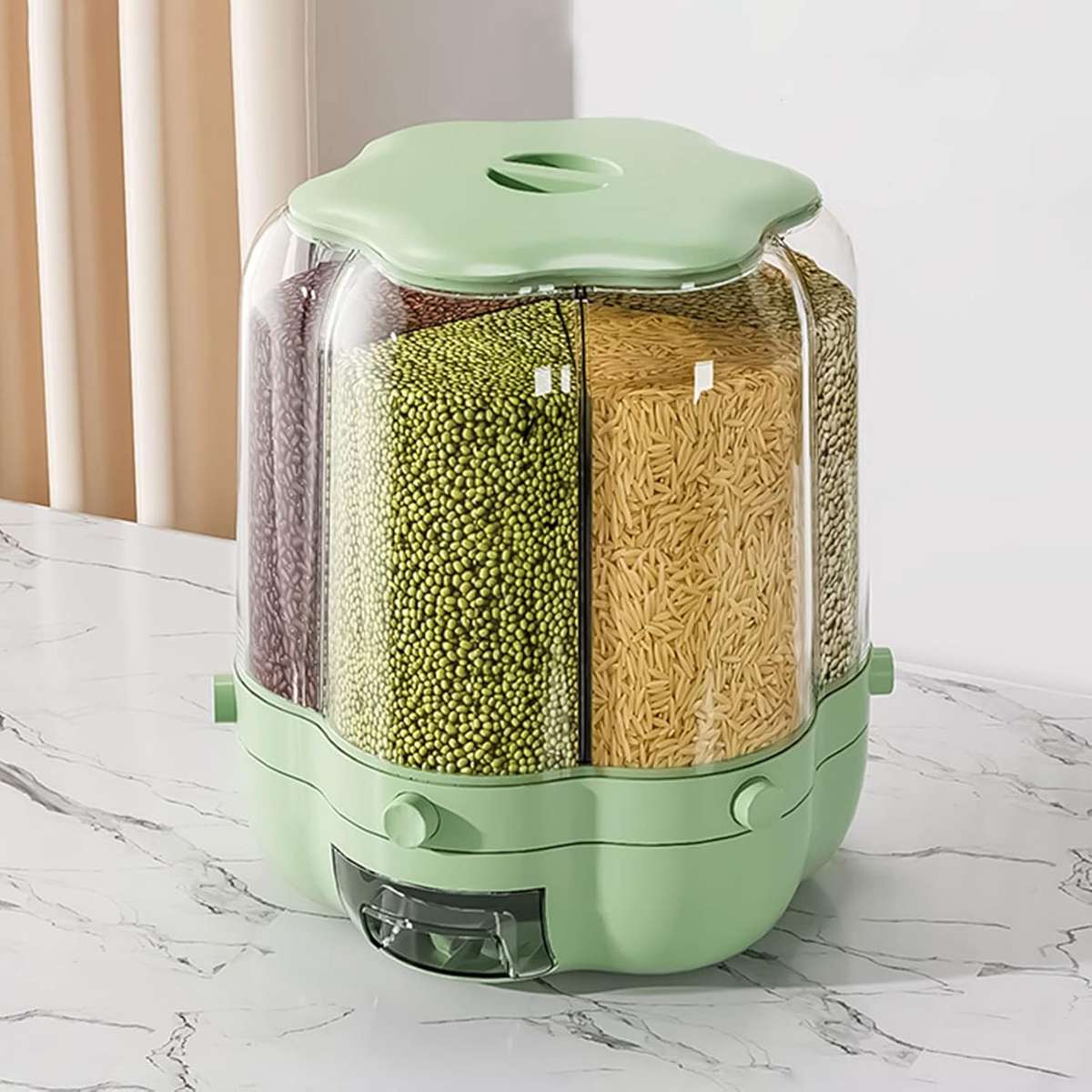 Rotating Rice and Grain Dispenser