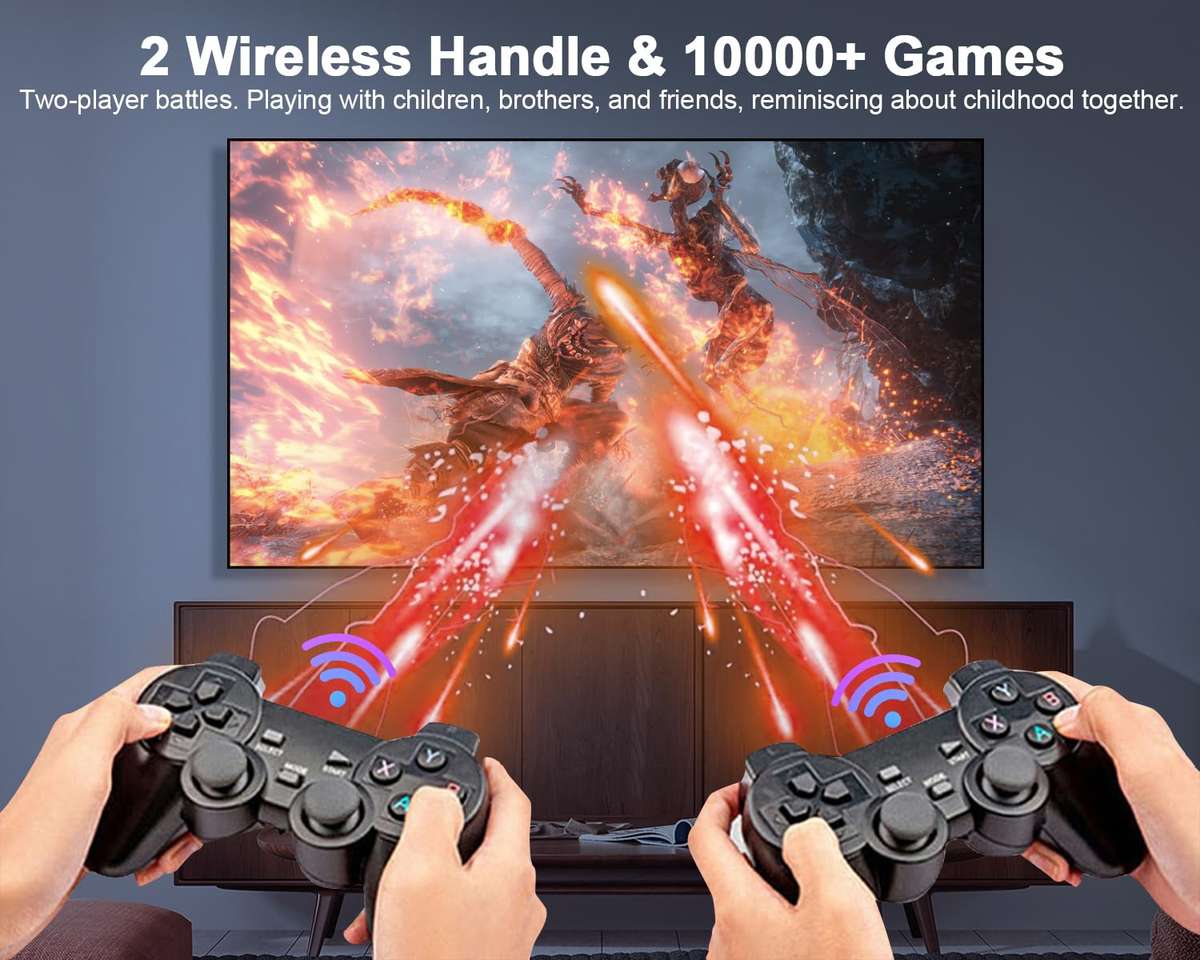 X8 HDMI Game Stick 8K Android TV Box android10 Wifi 2.4 & 5G 64GB Classic Games PS1 PSP GB GBA