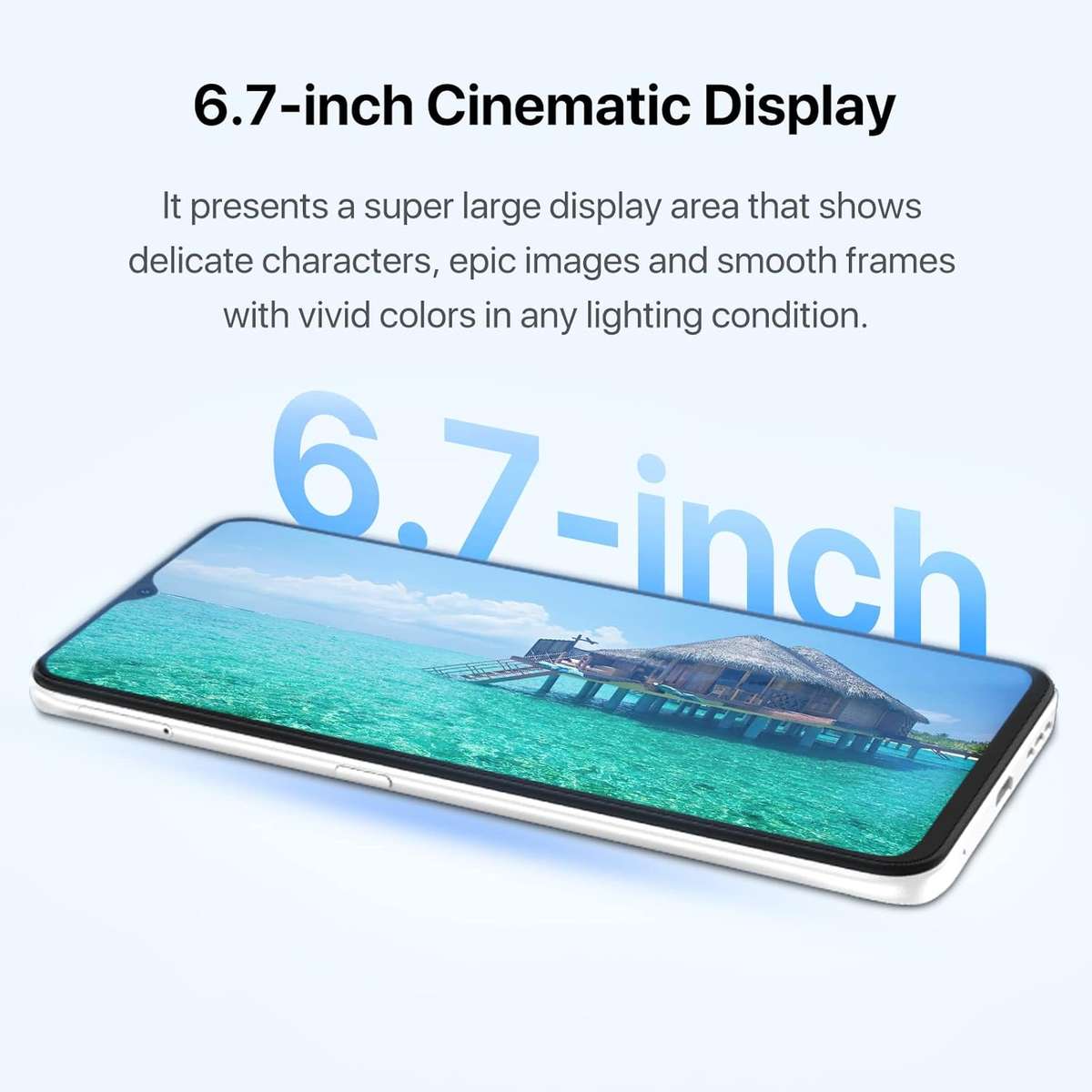UMIDIGI F3 (8GB+128GB) Unlocked Cell Phone, NFC, Android11, 6.7inch HD Full Screen, 5150mAh Battery