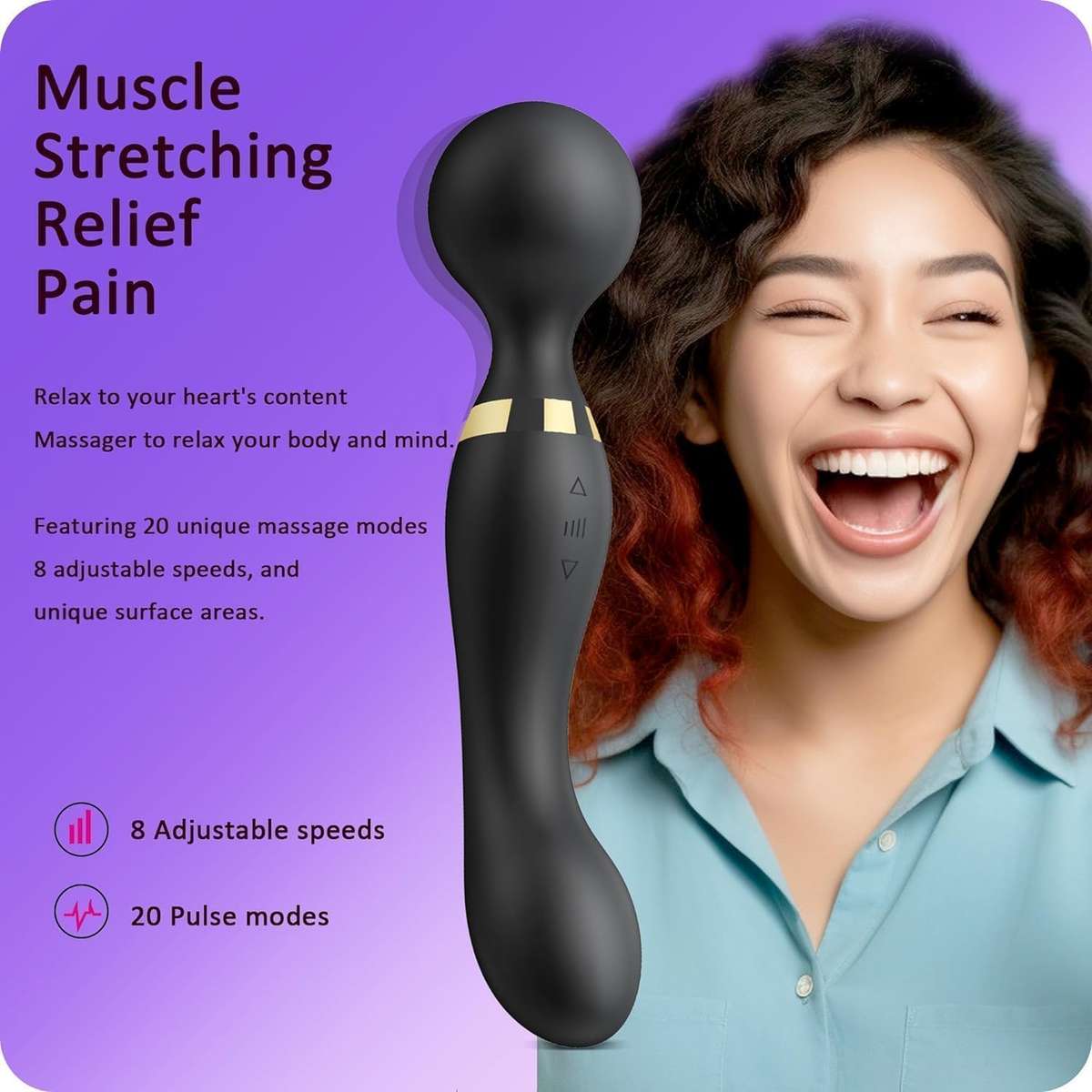 Double vibration body massager