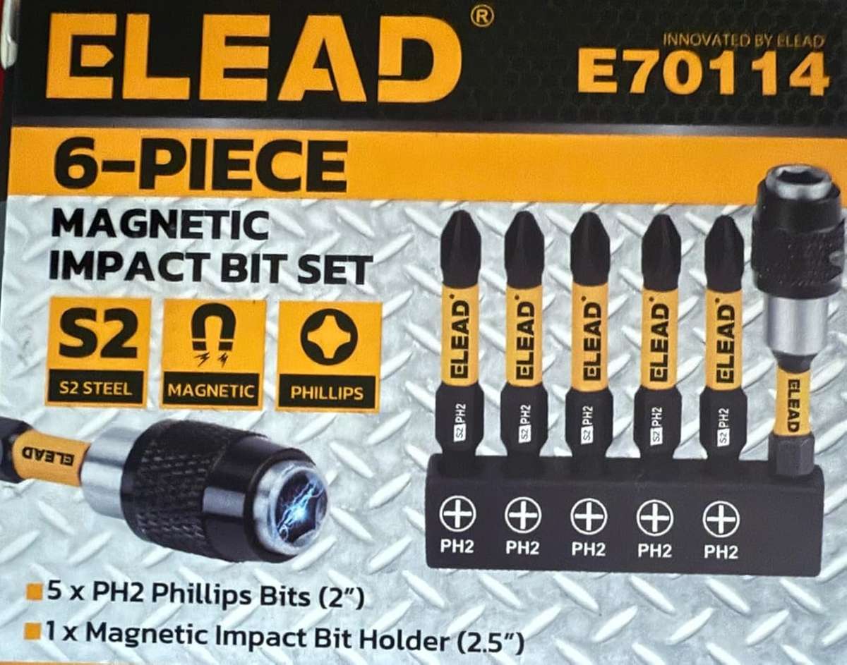 6 PIECE MAGNETIC BIT SET