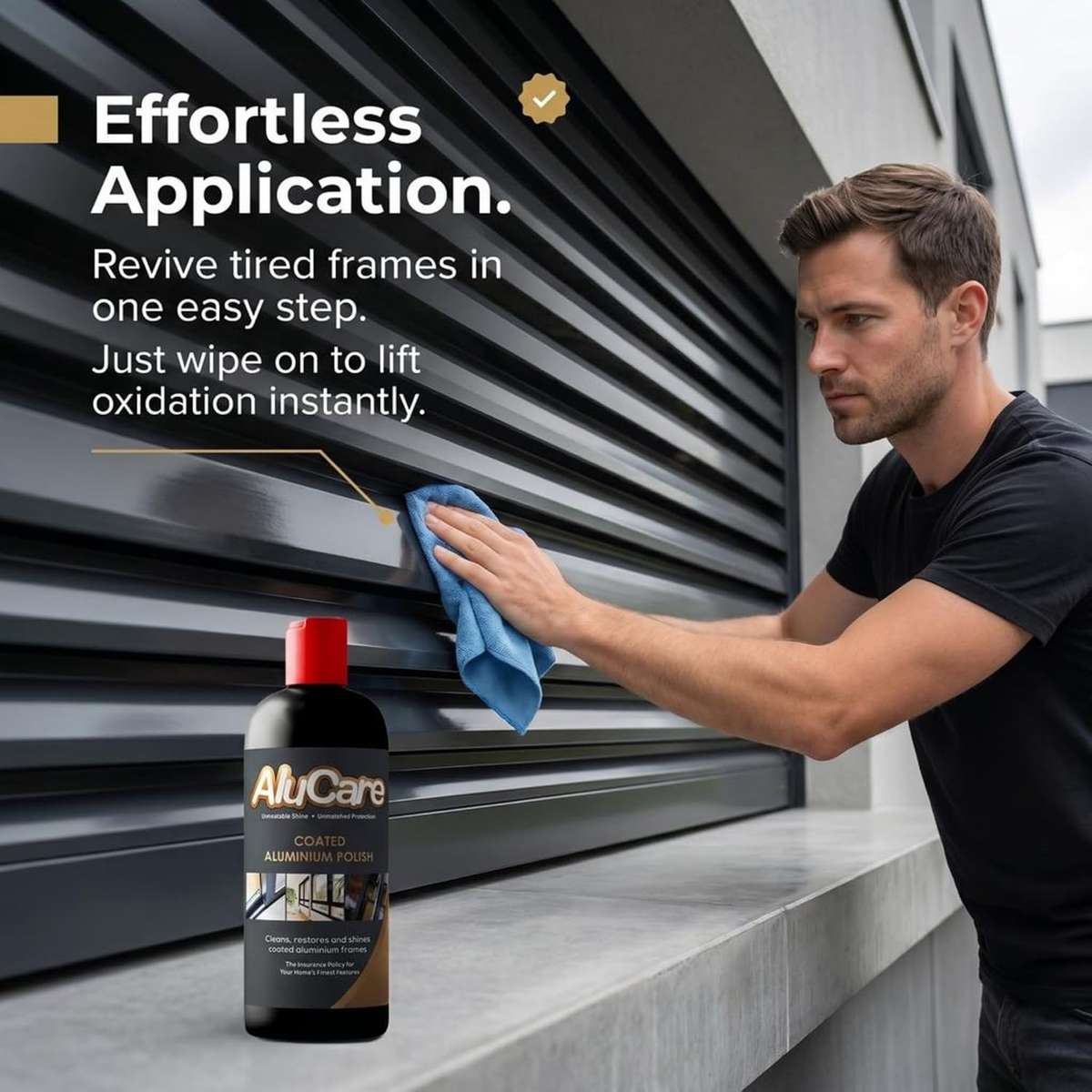 AluCare Aluminium Polish 500ml | Cleaner, Restorer & UV Protector for Window & Door Frames