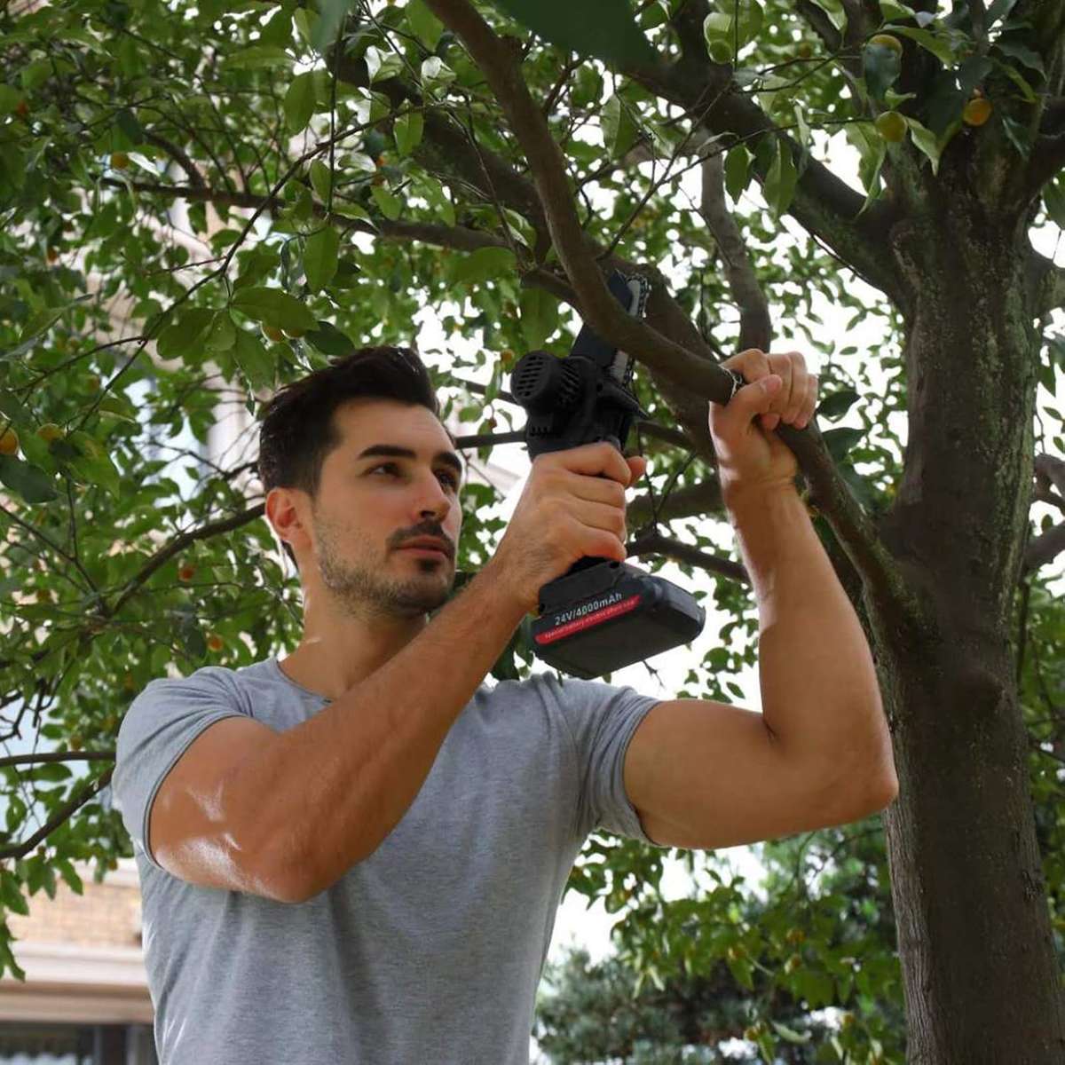 24V mini electric chainsaw rechargeable 4-Inch Lithium Battery Portable electric saw with Case