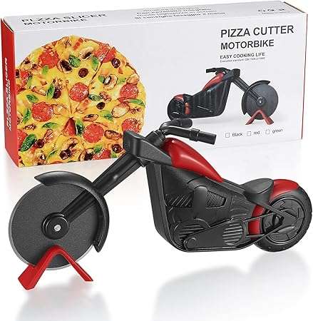 Motorcycles Pizza Cutter, Motorcycle Pizza Cutter, Stainless Steel Pizza Knife Two Wheeled, Novelty
