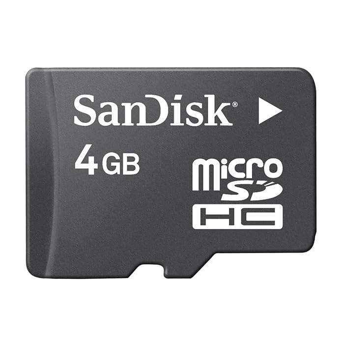 Sandisk 4GB MicroSDHC Memory Card with SD Adapter