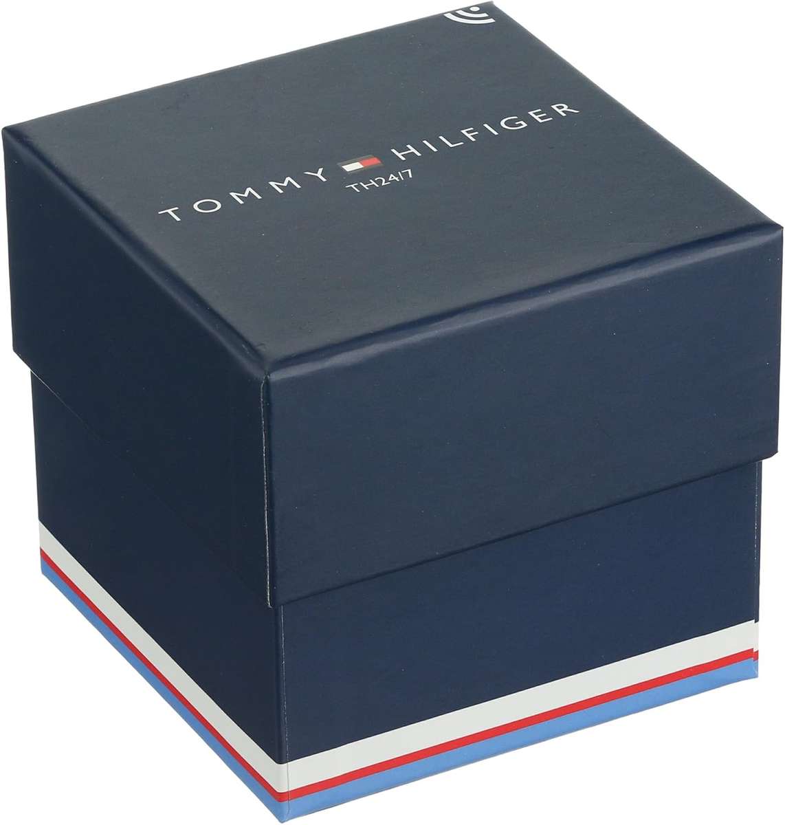 Tommy Hilfiger Men`s Quartz Ion Plated and Leather Strap Watch, Color: Black (Model: 1791384)